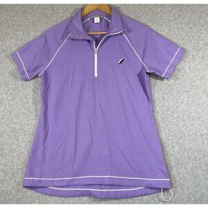 Cutter & Buck CB Windtec Women's Pullover‎ Size Medium Short Sleeve Purple